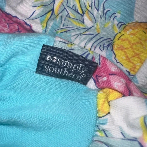 Simply Southern Baby Ruffle Butt Pineapple 6-9 months - Picture 4 of 6